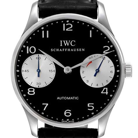 iwc portuguese black dial|iwc portugieser collection.